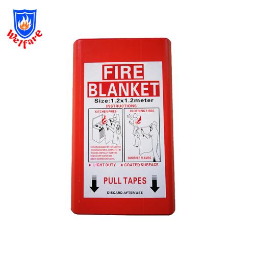 1.2m*1.2m Fiberglass Fire Blanket 